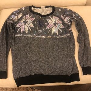 Pink oversized winter sweater